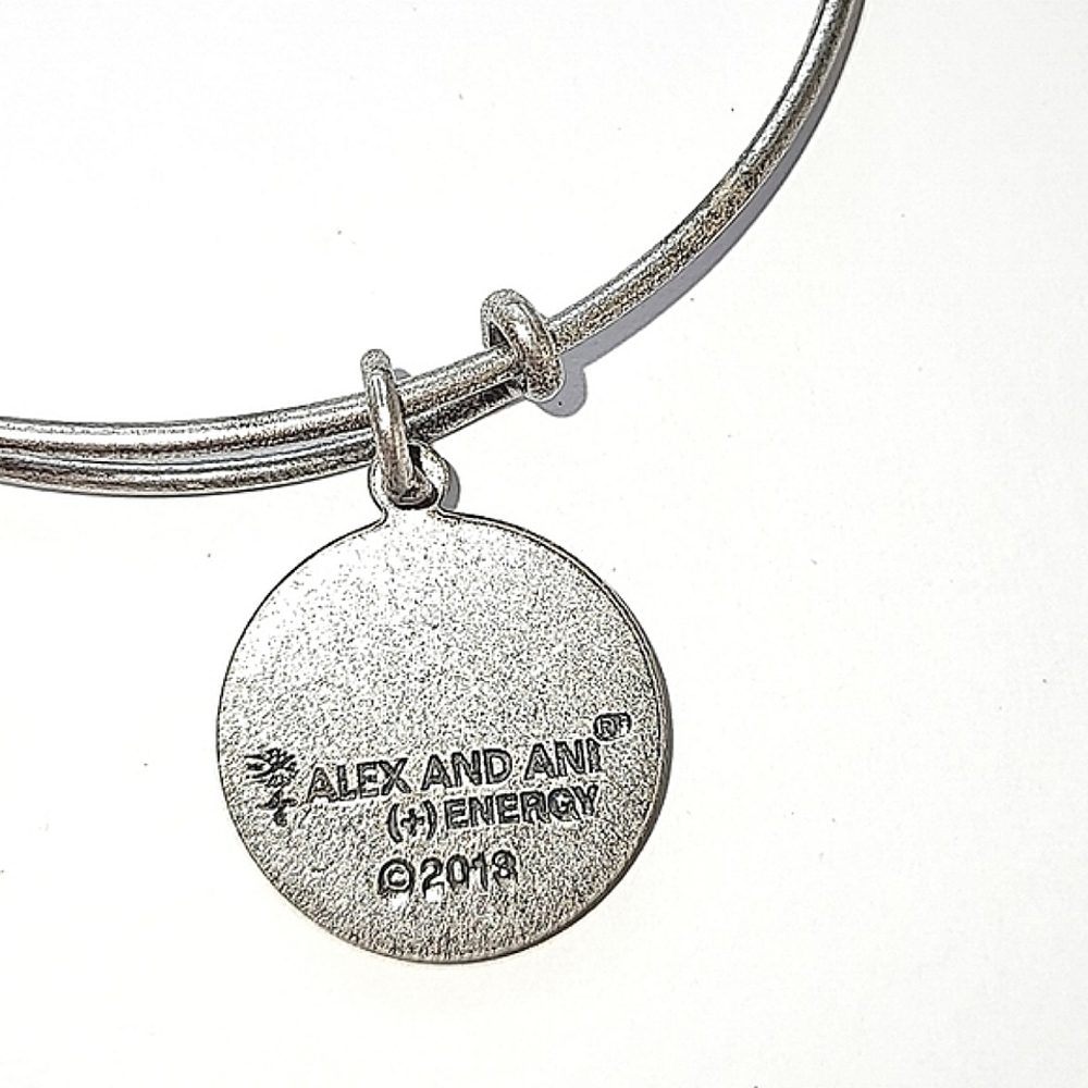 🦋 ALEX AND ANI "C" INITIAL BANGLE BRACELET - Picture 4 of 5